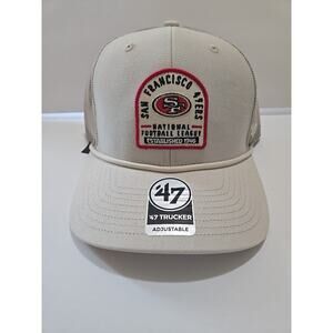 San Francisco 49ers NFL '47 Brand Bone Trucker Adjustable Hat
